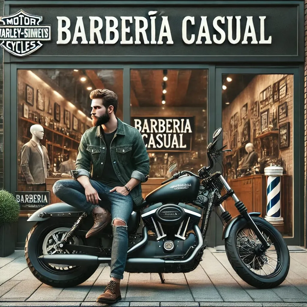 Interior de Barbería Casual en Romo, Leioa